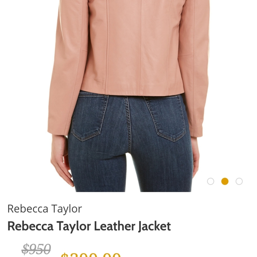Pink leather jacket - Picture 3 of 6